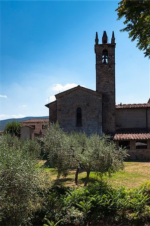 simsearch:700-03891116,k - Church of Santa Maria Assunta, Monteriggioni, Chianti Region, Province of Siena, Tuscany, Italy Stock Photo - Premium Royalty-Free, Code: 600-07487425