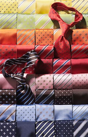 Collection of Colorful Ties Stock Photo - Premium Royalty-Free, Code: 600-07708381