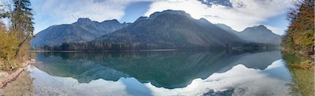 simsearch:400-05668316,k - Landscape of Mountains Reflected in Lake in Autumn, Langbathsee, Austria Stock Photo - Premium Royalty-Free, Code: 600-07944987