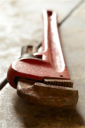 pipe wrench - Close-up of Pipe Wrench Stock Photo - Premium Royalty-Free, Code: 600-07958205