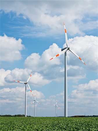 energía alternativa - Wind Turbines in Countryside, North Rhine-Westphalia, Germany Foto de stock - Sin royalties Premium, Código: 600-07965875