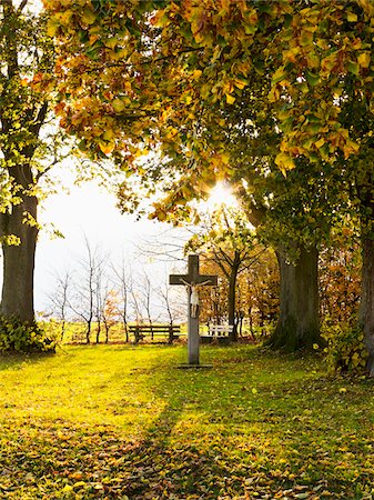 Wayside Cross, Weser Hills, North Rhine-Westphalia, Germany Stock Photo - Premium Royalty-Free, Code: 600-07965886