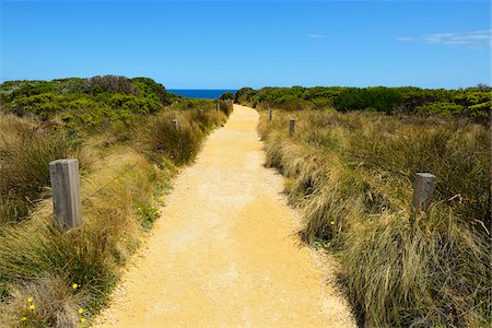 Gravel Path to Viewpoint, The Grotto, Port Campbell, Great Ocean Road, Victoria, Australia Stock Photo - Premium Royalty-Free, Code: 600-08026096