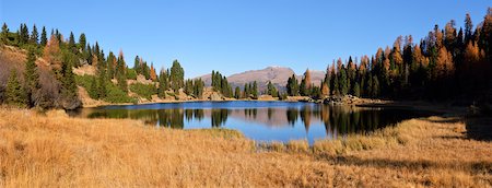 simsearch:600-08082939,k - Laghi di Colbricon in Autumn, Passo Rolle, Parco Naturale Paneveggio Pale di San Martino, Trento District, Trentino-Alto Adige, Dolomites, Alps, Italy Stock Photo - Premium Royalty-Free, Code: 600-08082931