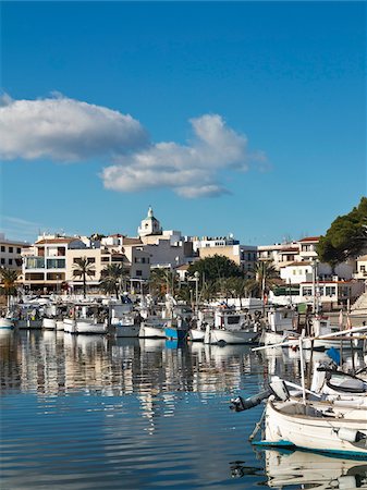 Harbor of Cala Ratjada, Majorca, Balearic Islands, Spain Stock Photo - Premium Royalty-Free, Code: 600-08102879