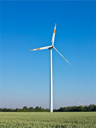 simsearch:700-02245818,k - Wind turbine on farmland, Germany Stock Photo - Premium Royalty-Free, Code: 600-08169212