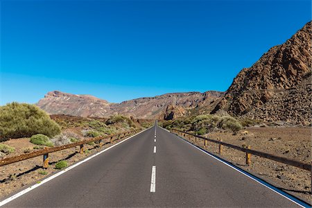Road, Parque Nacional del Teide, Tenerife, Canary Islands, Spain Stock Photo - Premium Royalty-Free, Code: 600-08783064