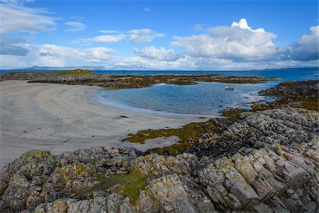 simsearch:700-05803759,k - Scottish coast with beach in spring at the port of Mallaig in Scotland, United Kingdom Stock Photo - Premium Royalty-Free, Code: 600-08973461
