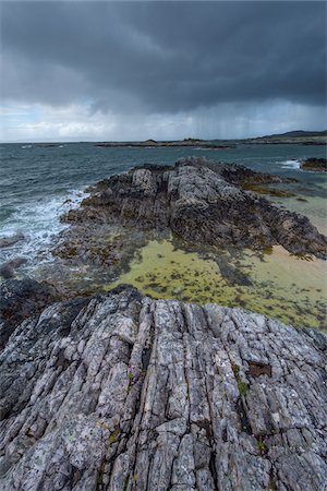 simsearch:700-05803759,k - Scottish coast in spring with rain clouds over the ocean at Mallaig in Scotland, United Kingdom Stock Photo - Premium Royalty-Free, Code: 600-08973476