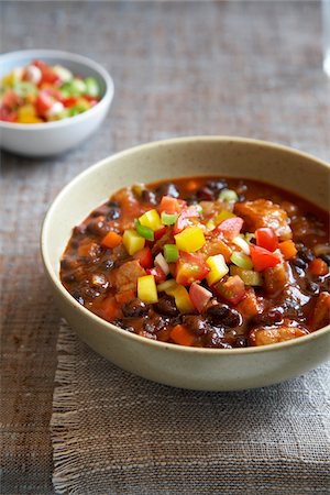 simsearch:600-06892689,k - Chili with peppers in bowl Stock Photo - Premium Royalty-Free, Code: 600-09118285