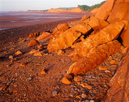 simsearch:600-01540973,k - Bay of Fundy Coastline Blomidon Provincial Park Nova Scotia, Canada Stock Photo - Premium Royalty-Free, Code: 600-00014468