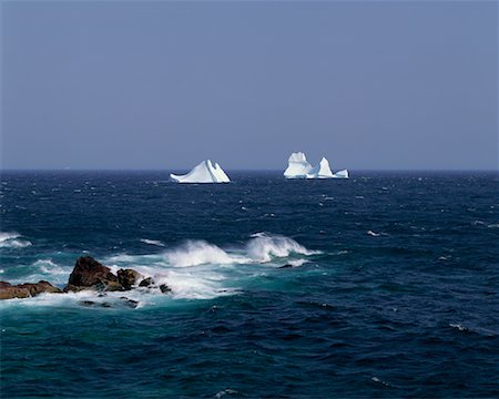 simsearch:700-00015498,k - Icebergs, near Fairyland Avalon Peninsula Newfoundland and Labrador, Canada Foto de stock - Sin royalties Premium, Código: 600-00011765
