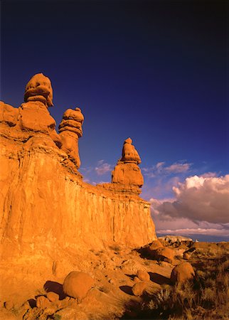 The Three Sisters Goblin Valley State Reserve Utah, USA Stock Photo - Premium Royalty-Free, Code: 600-00020067