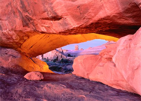 daryl benson landscape - Eye of the Whale Arch at Dawn Arches National Park, Utah, USA Stock Photo - Premium Royalty-Free, Code: 600-00022027