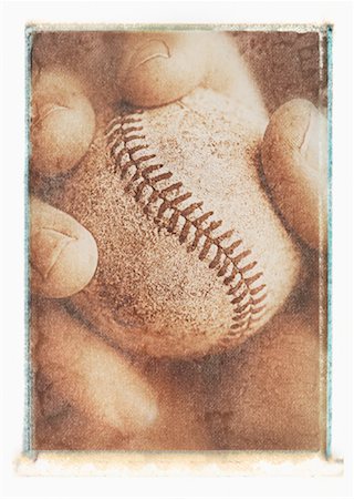 simsearch:700-00035072,k - Close-Up of Hand Holding Baseball Stock Photo - Premium Royalty-Free, Code: 600-00035524
