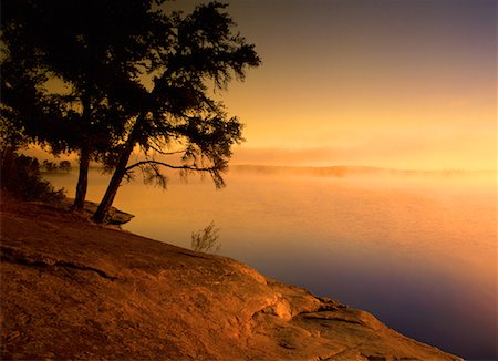 simsearch:600-02957787,k - Caddy Lake at Sunrise Whiteshell Provincial Park Manitoba, Canada Stock Photo - Premium Royalty-Free, Code: 600-00033755