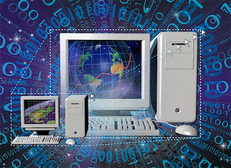 simsearch:700-00045838,k - Upgrading Computer and Scalability with Binary Code Stock Photo - Premium Royalty-Free, Code: 600-00046358