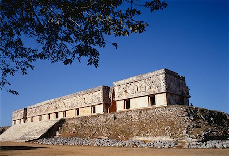 simsearch:700-00183783,k - Palace of The Governor Uxmal Ruins, Mexico Stock Photo - Premium Royalty-Free, Code: 600-00056949