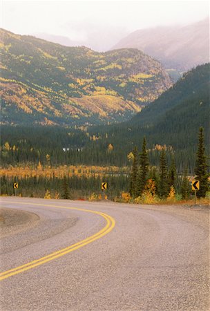simsearch:600-00172467,k - Winding Road and Mountains In Autumn Stock Photo - Premium Royalty-Free, Code: 600-00052018