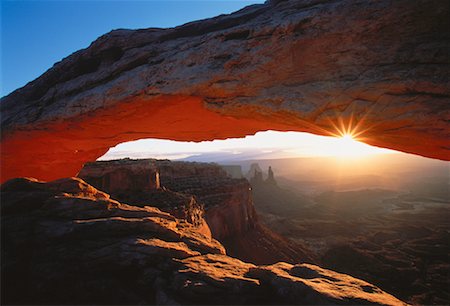 Sunset over Rock Formations Canyonlands National Park Utah, USA Stock Photo - Premium Royalty-Free, Code: 600-00052458