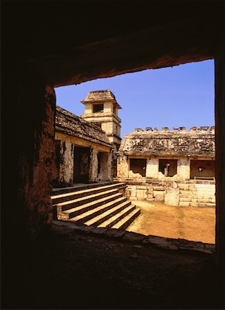 simsearch:700-00183783,k - Mayan Ruins at Palenque, Chiapas, Mexico Stock Photo - Premium Royalty-Free, Code: 600-00065480