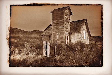 simsearch:700-00088996,k - Abandoned Church, Dorothy, Alberta, Canada Stock Photo - Premium Royalty-Free, Code: 600-00062618