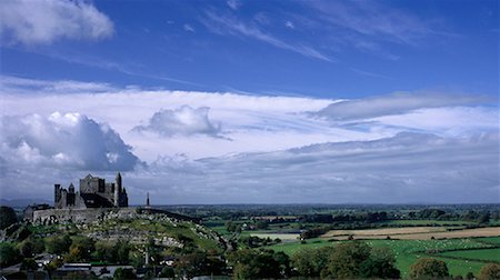 rock of cashel - Rock of Cashel in Distance, Mt. Cashel, Ireland Stock Photo - Premium Royalty-Free, Code: 600-00071957