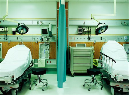 empty inside of hospital rooms - Emergency Room Stock Photo - Premium Royalty-Free, Code: 600-00088255