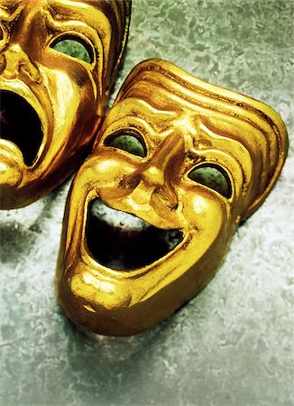 picture theater mask - Comedy and Tragedy Masks Stock Photo - Premium Royalty-Free, Code: 600-00152990