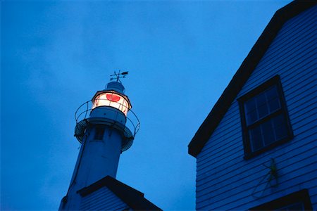 Lighthouse at Rocky Harbour, Newfoundland, Canada Stock Photo - Premium Royalty-Free, Code: 600-00174101