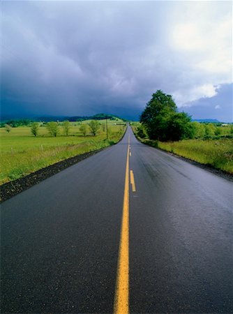 simsearch:600-00172467,k - Storm Clouds Over Rural Road, Central Oregon, USA Stock Photo - Premium Royalty-Free, Code: 600-00170959
