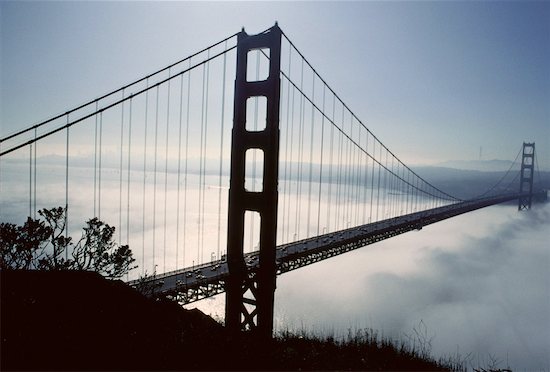 san francisco golden gate bridge fog. Golden Gate Bridge, San