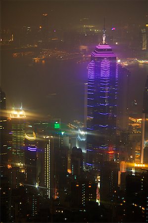 simsearch:600-00026377,k - Hong Kong Skyline at Night, China Stock Photo - Premium Royalty-Free, Code: 600-00795993