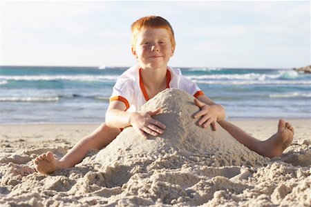 simsearch:700-01042880,k - Portrait of Boy on the Beach Stock Photo - Premium Royalty-Free, Code: 600-00796446