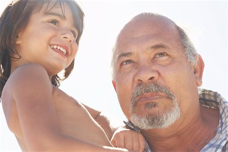 Grandfather and Grandson Stock Photo - Premium Royalty-Free, Code: 600-00796514