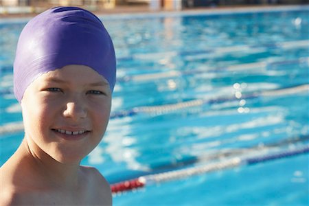 simsearch:600-01041401,k - Portrait of Boy by Swimming Pool Stock Photo - Premium Royalty-Free, Code: 600-00814550