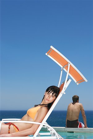 simsearch:600-00823224,k - Man and Woman At Poolside Stock Photo - Premium Royalty-Free, Code: 600-00823235