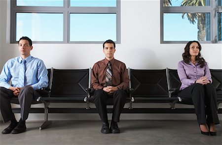 front row seat - Business People in Waiting Area Foto de stock - Sin royalties Premium, Código: 600-00823437