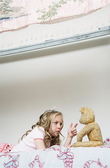 girls with teddy bears. Girl Playing With Teddy Bear