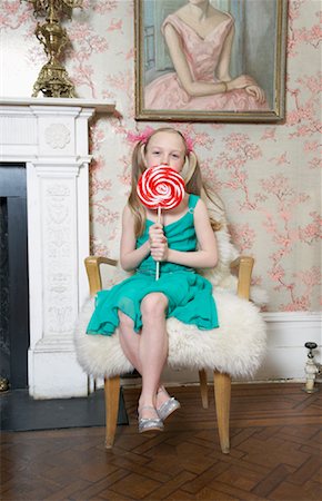 Girl with Lollipop Stock Photo - Premium Royalty-Free, Code: 600-00823789
