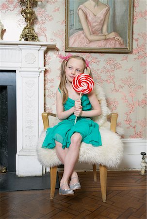 Girl with Lollipop Stock Photo - Premium Royalty-Free, Code: 600-00823790