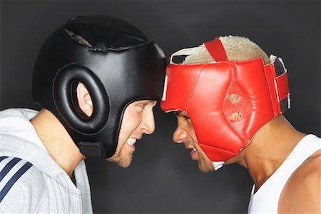 Two Boxers Head to Head Stock Photo - Premium Royalty-Free, Code: 600-00846392