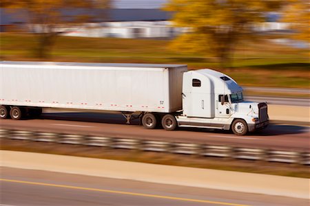 Transport Truck on Highway Stock Photo - Premium Royalty-Free, Code: 600-00846553