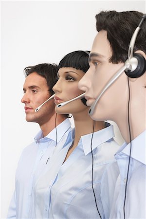 simsearch:600-00177073,k - Businessman with Mannequins Stock Photo - Premium Royalty-Free, Code: 600-00846645