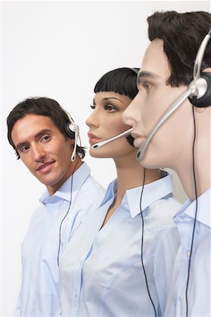 simsearch:600-00177073,k - Businessman with Mannequins Stock Photo - Premium Royalty-Free, Code: 600-00846647