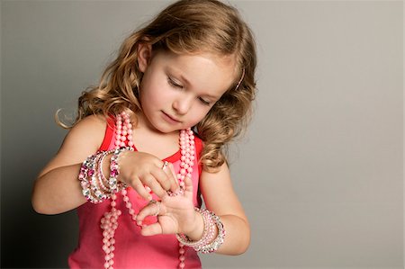 Girl with Jewelry Stock Photo - Premium Royalty-Free, Code: 600-00864484