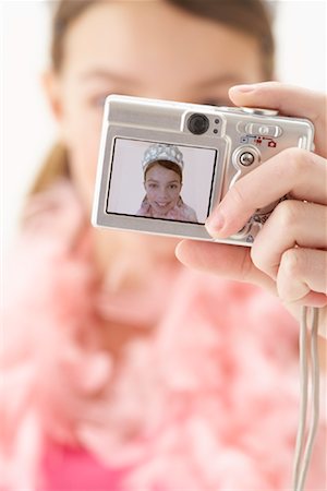 simsearch:600-00847925,k - Girl Taking Self Portrait Stock Photo - Premium Royalty-Free, Code: 600-00866041