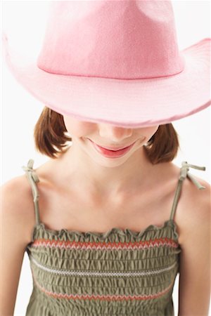 simsearch:600-00847925,k - Girl Wearing Hat Stock Photo - Premium Royalty-Free, Code: 600-00866134