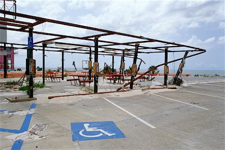 Hurricane Damage, Biloxi, Mississippi, USA Foto de stock - Sin royalties Premium, Código: 600-00934584