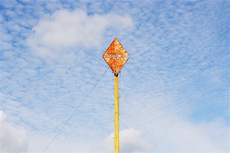 Old Telephone Cable Sign, Canvey Island, England Stock Photo - Premium Royalty-Free, Code: 600-00933893